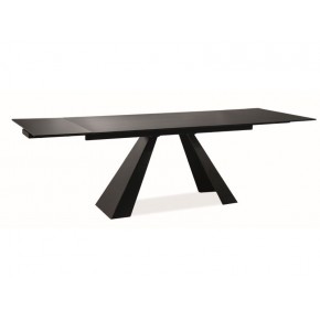 Стол обеденный SIGNAL SALVADORE черный мат/черный мат 160-240/90